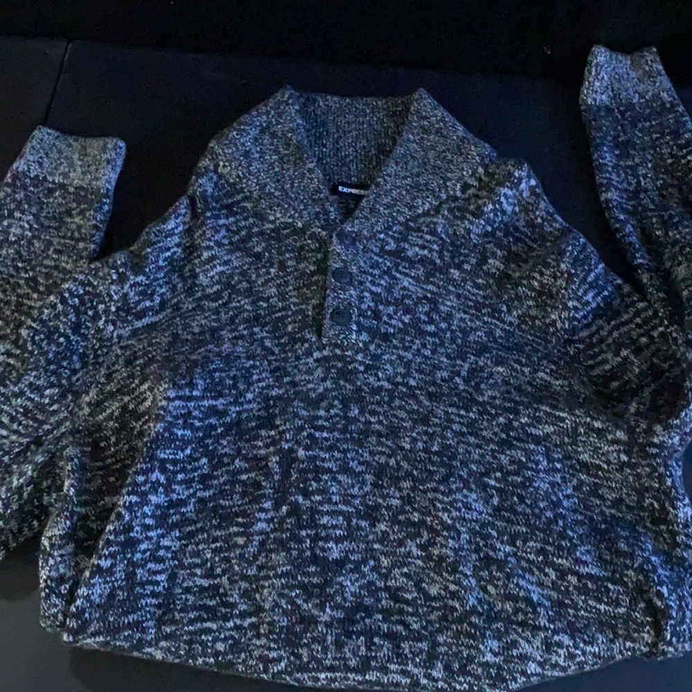 Men’s Express Shawl Neck Sweater Size 2X